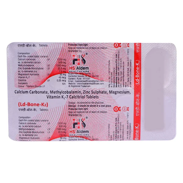 Ldbone-K2 Tablet 10's, Pack of 10 TABLETS