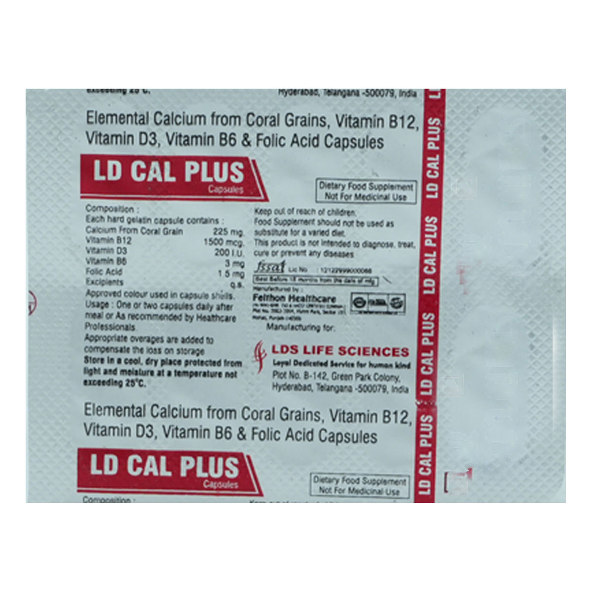 Buy LD Cal Plus Capsule 10's Online