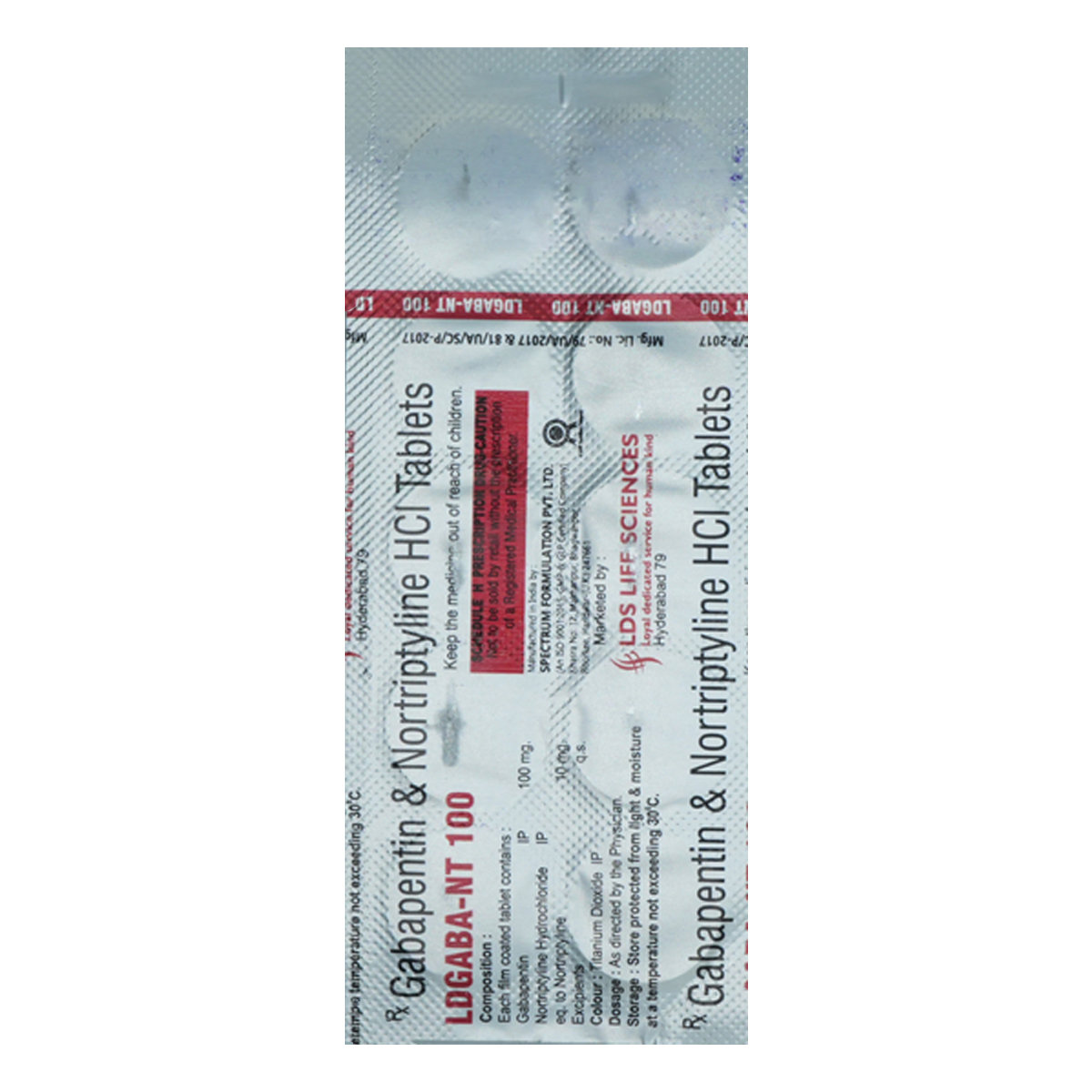 Ldgaba-NT 100 Tablet 10's, Pack of 10 TabletS Ldgaba-NT 100 Tablet 10's, Pack of 10 TabletS