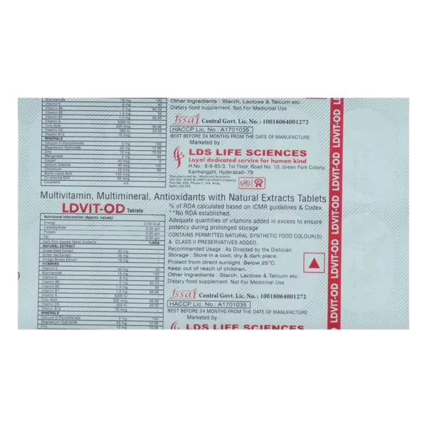 Ldvit-OD Tablet 10's