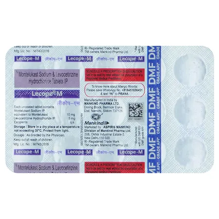 Lecope-M Tablet 15's