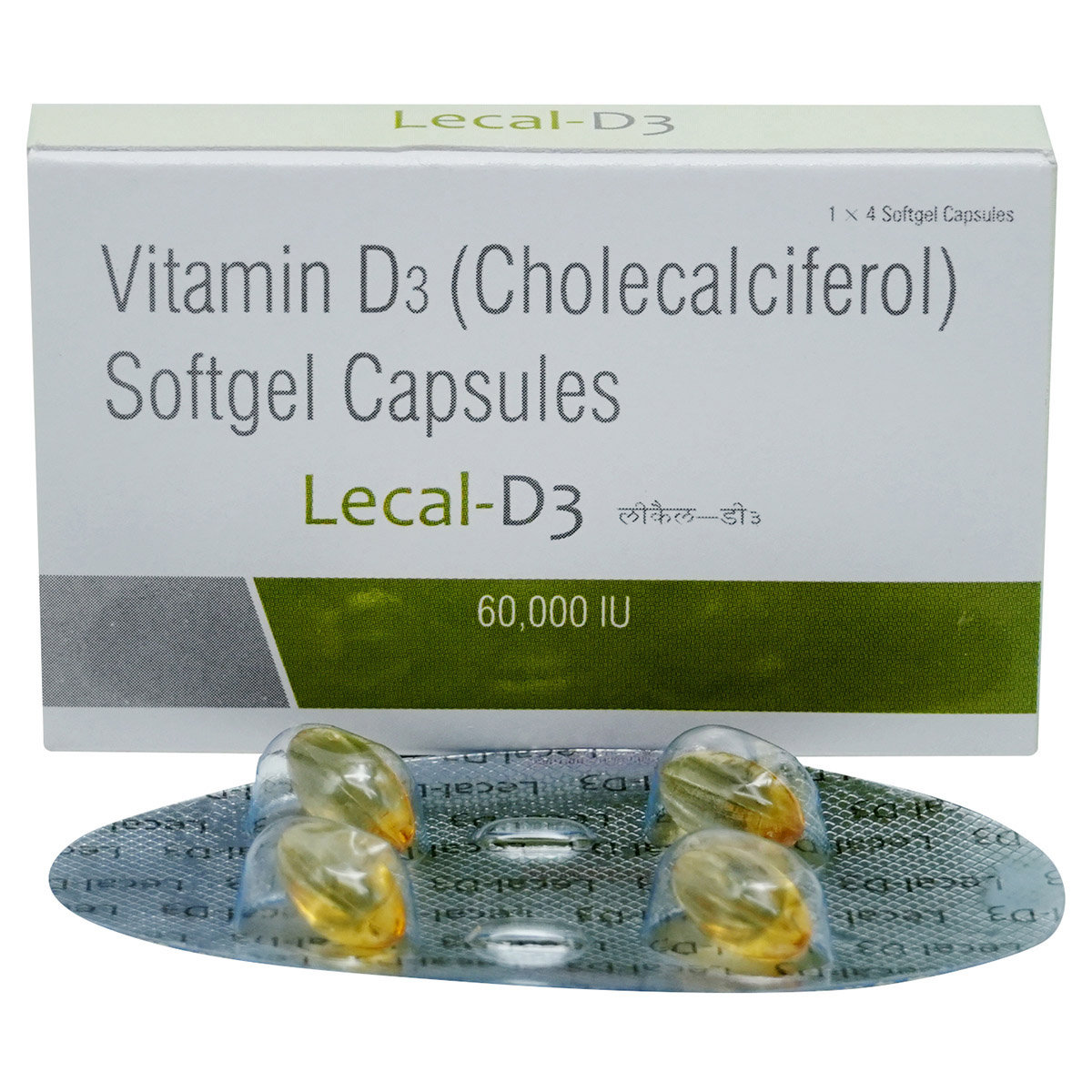 Lecal-D3 Softgel Capsule 4's, Pack of 4 Lecal-D3 Softgel Capsule 4's, Pack of 4
