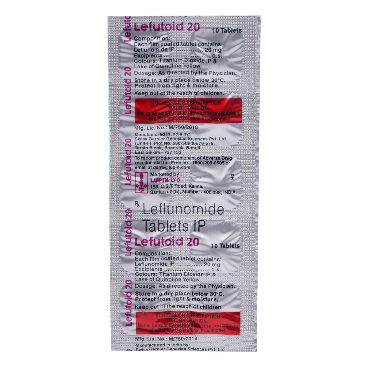 Lefutoid 20 Tablet 10's, Pack of 10 TABLETS Lefutoid 20 Tablet 10's, Pack of 10 TABLETS