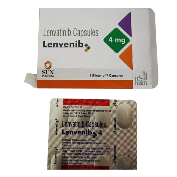 Lenvenib 4 mg Capsule 7's, Pack of 7 CAPSULES