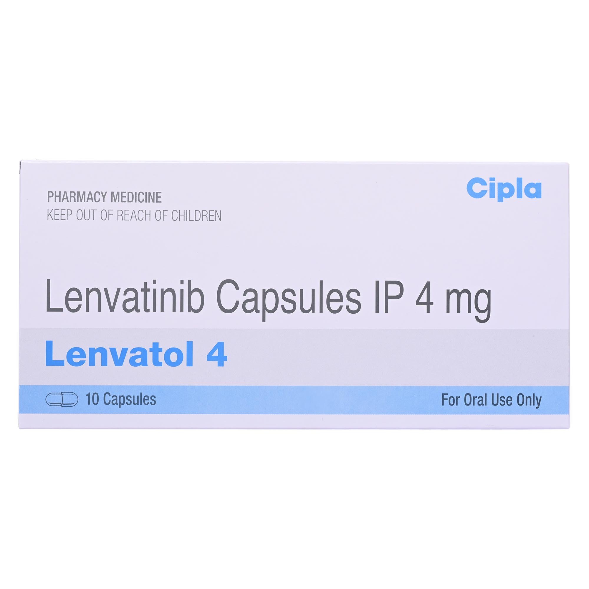 Lenvatol 4 Capsule 10's, Pack of 10 CAPSULES Lenvatol 4 Capsule 10's, Pack of 10 CAPSULES