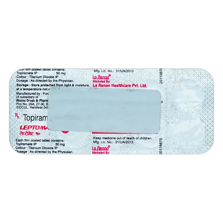 Leptomate 50 Tablet 10's