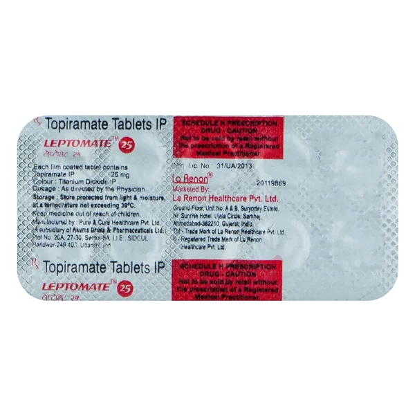 LEPTOMATE 25MG TABLET 10'S, Pack of 10 TabletS