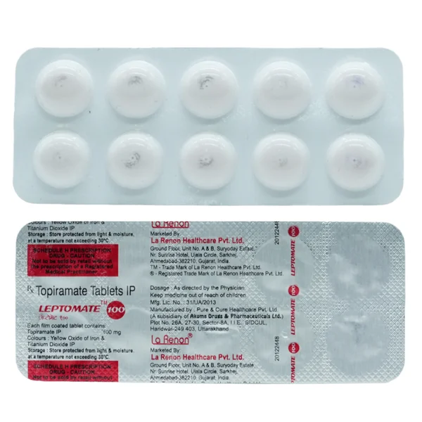 Leptomate 100 Tablet 10's, Pack of 10 TabletS