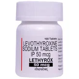 Lethyrox 50 mcg Tablet 100's, Pack of 1 Tablet