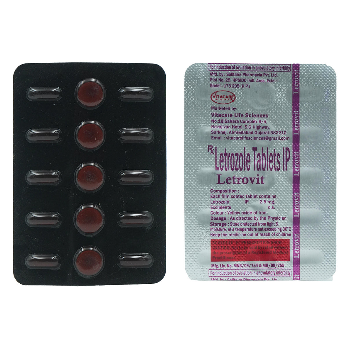 Letrovit 2.5 Tablet 5's, Pack of 5 TABLETS Letrovit 2.5 Tablet 5's, Pack of 5 TABLETS