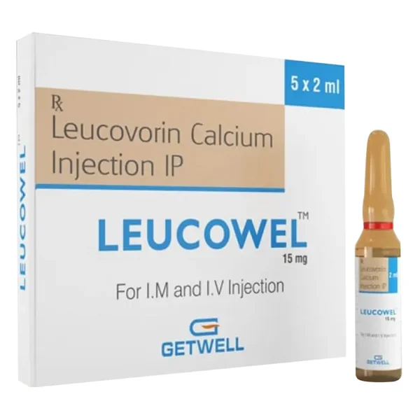 Leucovorin Calcium 15 mg Injection 2 ml, Pack of 1 Injection