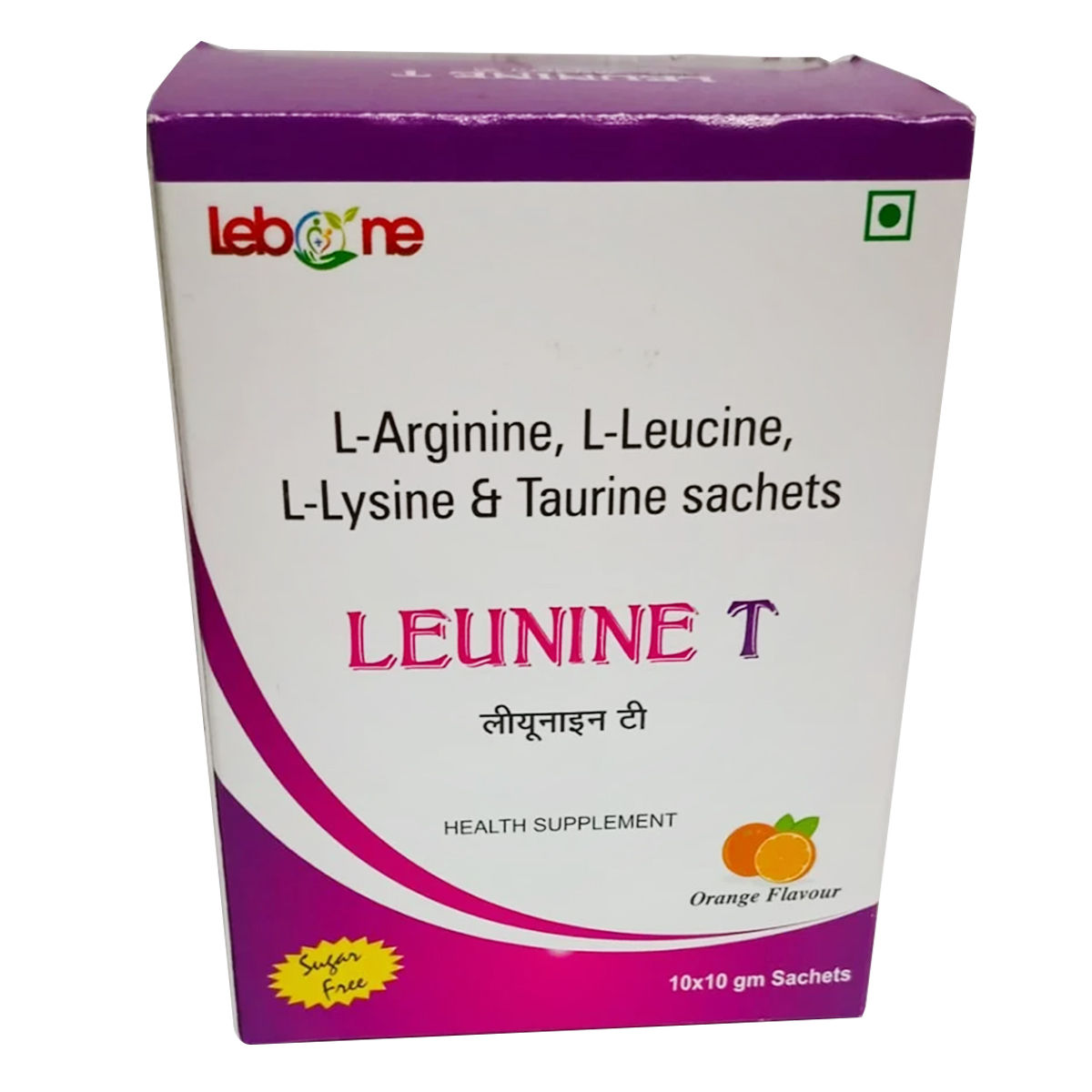 Buy Leunine T Sugar Free Orange Sachet 10 gm Online