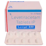 Levipil 250 Tablet 10's, Pack of 10 TABLETS