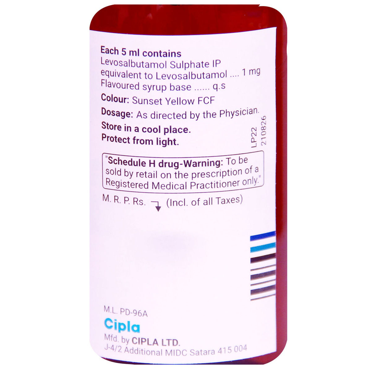 Levolin 1 mg Orange Flavour Syrup 100 ml Price, Uses, Side Effects