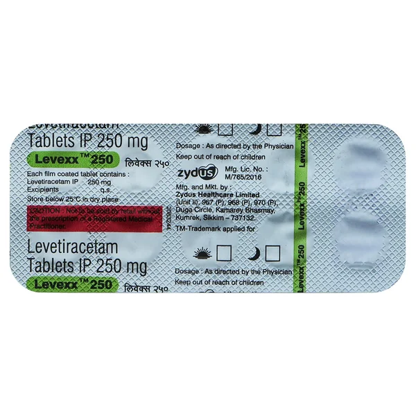 Levexx 250 mg Tablet 10's