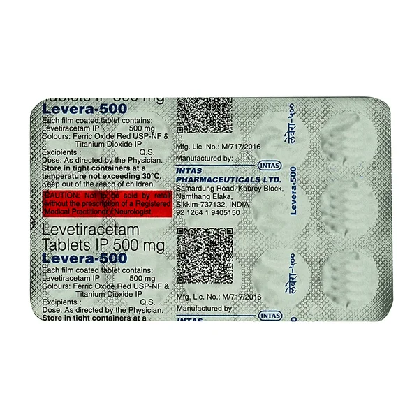 Levera-500 Tablet 15's, Pack of 15 TABLETS