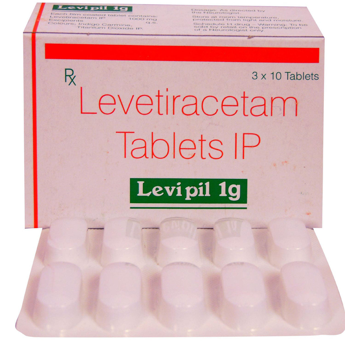 Levipil 1 gm Tablet 10's, Pack of 10 TABLETS Levipil 1 gm Tablet 10's, Pack of 10 TABLETS