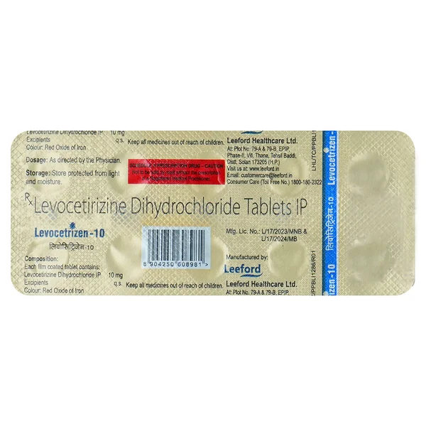 Keimed Levocetrizine 10 mg Tablet 10's