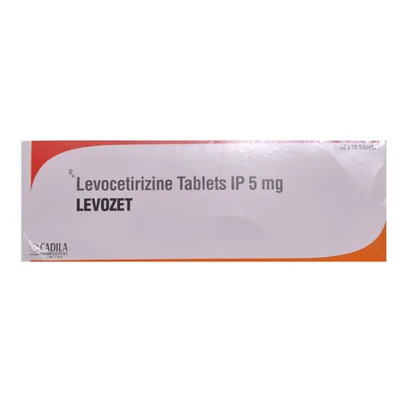 Levozet 5 mg Tablet 10's
