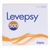 Levepsy 500 Tablet 15's, Pack of 15 TABLETS