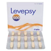 Levepsy 500 Tablet 15's, Pack of 15 TABLETS