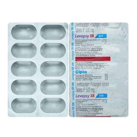 Levepsy XR 500 Tablet 10's