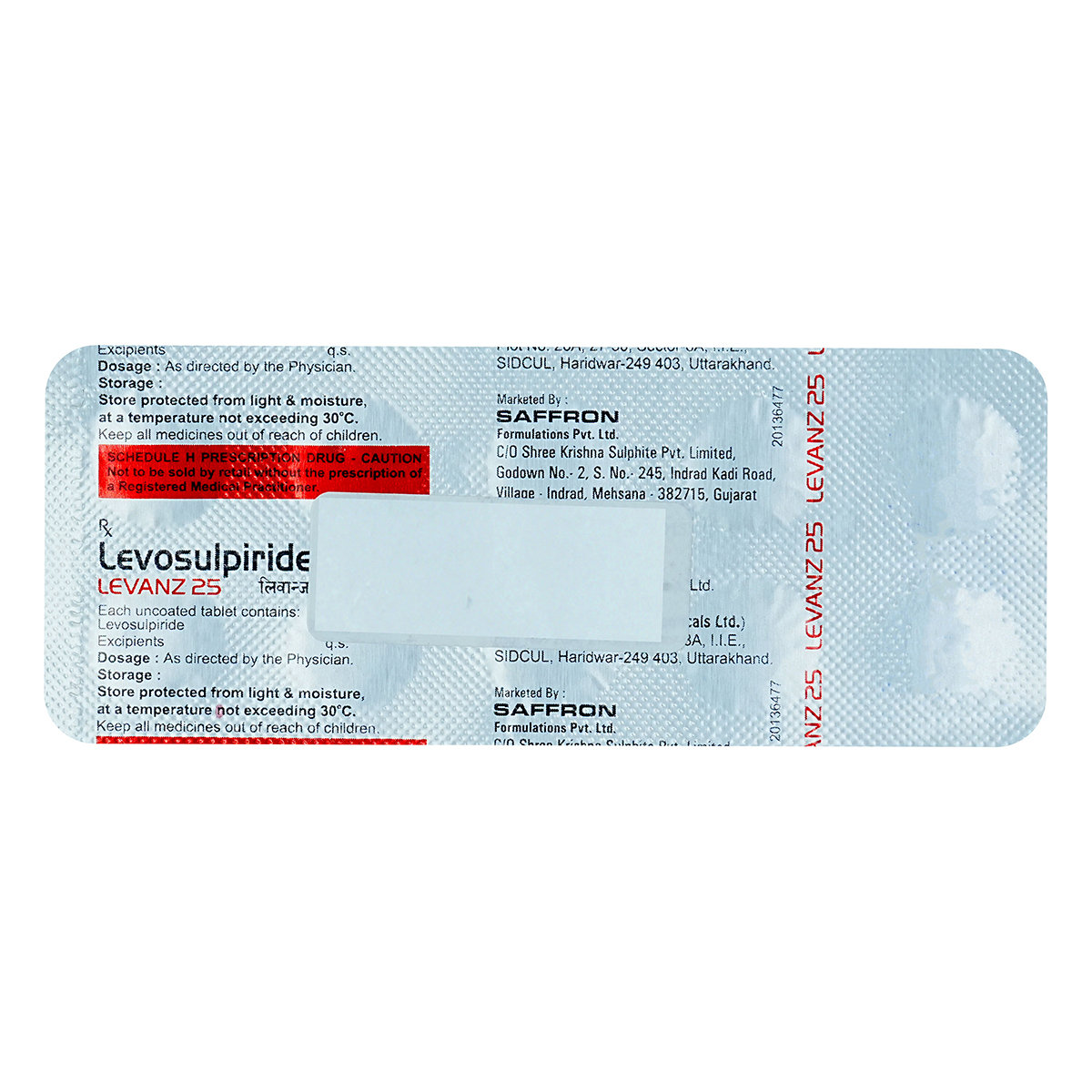 Levanz 25 mg Tablet 10's, Pack of 10 TabletS Levanz 25 mg Tablet 10's, Pack of 10 TabletS