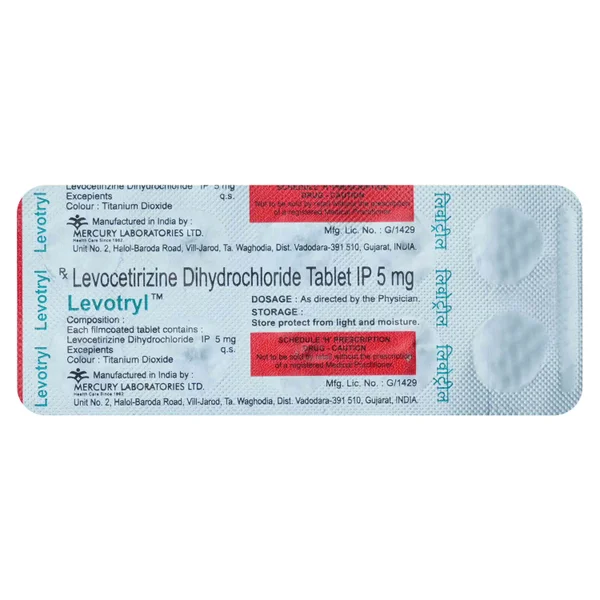 Levotryl Tablet 10's, Pack of 10 TabletS