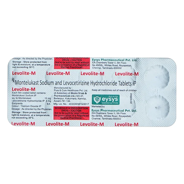 Levolite M Tablet 10's, Pack of 10 TabletS