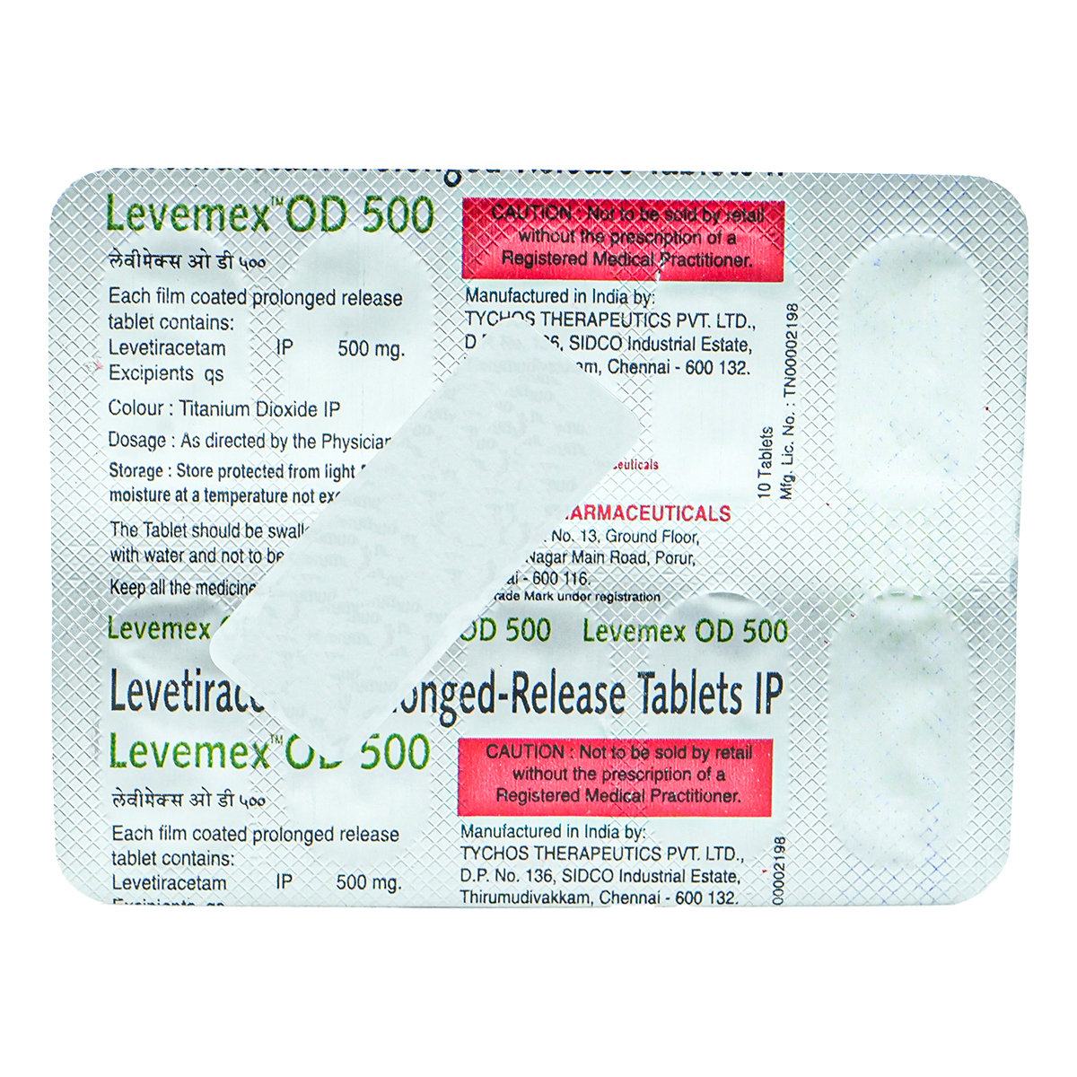 Levemex OD 500 Tablet 10's, Pack of 10 TABLETS Levemex OD 500 Tablet 10's, Pack of 10 TABLETS