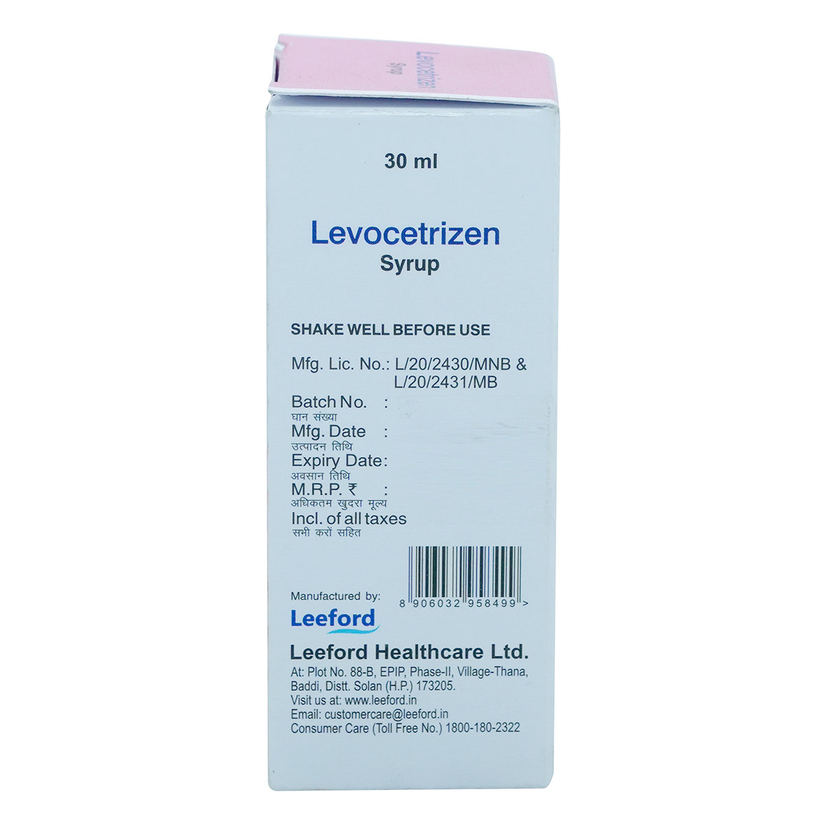 Levocetrizen 30Ml Syp, Pack of 1 Liquid Levocetrizen 30Ml Syp, Pack of 1 Liquid