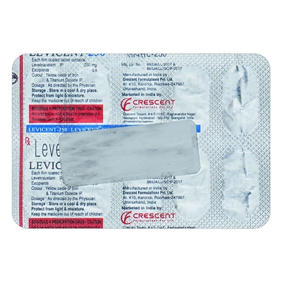 LEVICENT 250MG TABLET 10'S, Pack of 10 TabletS