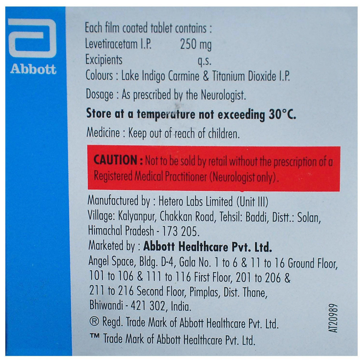 Levesam 250 Tablet 15's, Pack of 15 TABLETS Levesam 250 Tablet 15's, Pack of 15 TABLETS