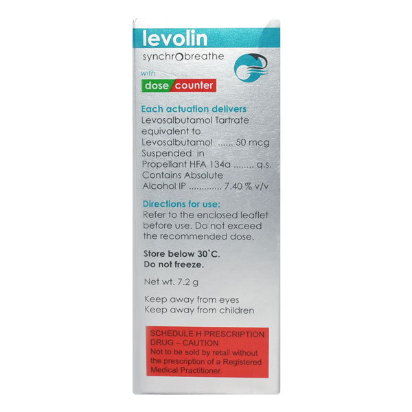 Levolin Synchrobreathe Inhaler 120 mdi, Pack of 1 INHALER Levolin Synchrobreathe Inhaler 120 mdi, Pack of 1 INHALER
