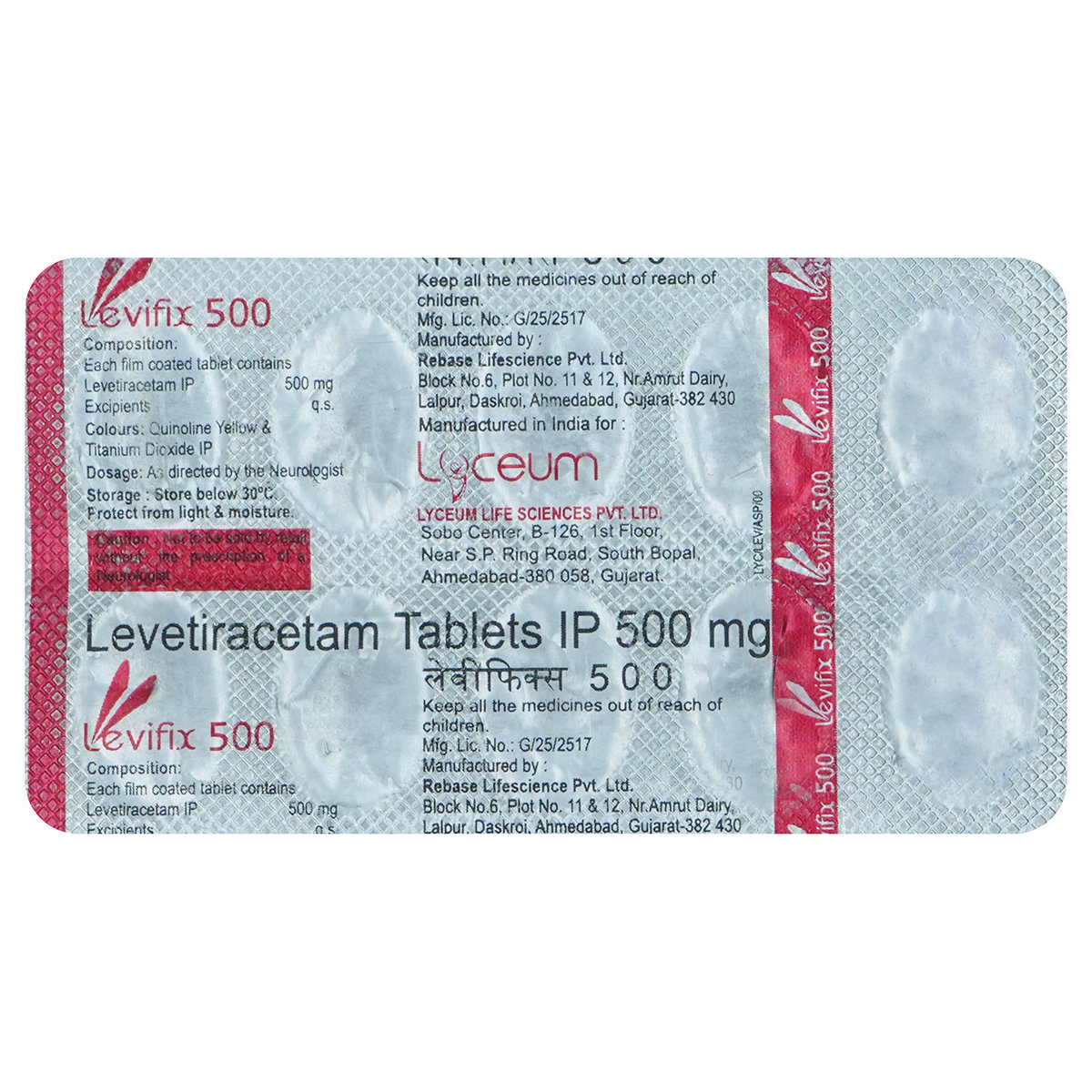 Levifix-500 Tablet 10's, Pack of 10 TABLETS Levifix-500 Tablet 10's, Pack of 10 TABLETS