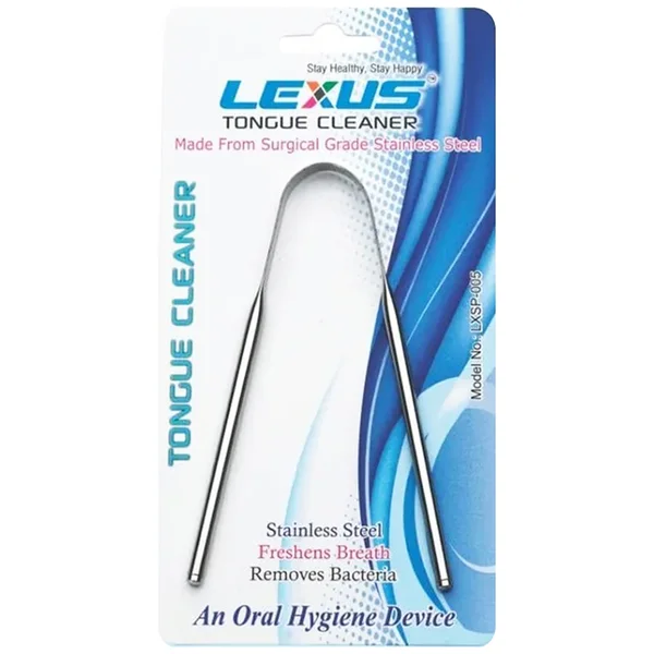 Lexus Tongue Cleaner Stainless Steel  (Lxsp-005), 1 Count, Pack of 1