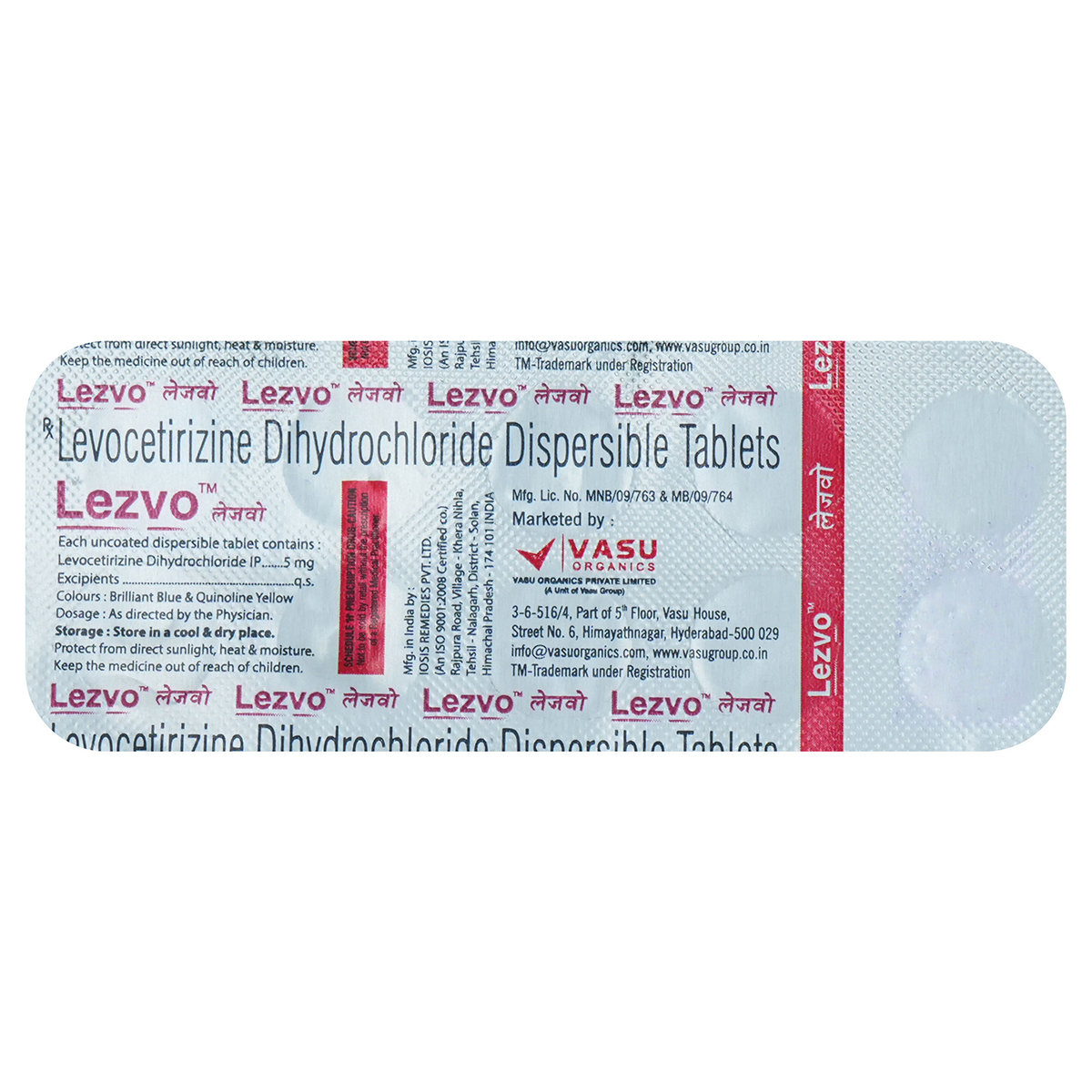 Lezvo Dispersible Tablet 10's, Pack of 10 TabletS Lezvo Dispersible Tablet 10's, Pack of 10 TabletS