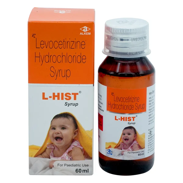 L-Hist 2.5 mg Paediatric Syrup 60 ml, Pack of 1 Syrup
