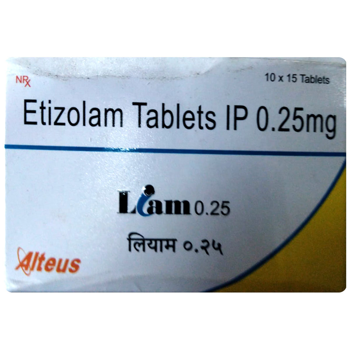 Liam 0.25 Tablet 15's, Pack of 15 TABLETS Liam 0.25 Tablet 15's, Pack of 15 TABLETS