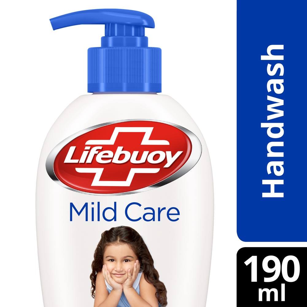Lifebuoy Mild Care Germ Protection Hand Wash 190 ml | With Activ Silver Formula | Provides Germ Protection In 10 Seconds | Keep Hands Soft & Smooth, Pack of 1 Lifebuoy Mild Care Germ Protection Hand Wash 190 ml | With Activ Silver Formula | Provides Germ Protection In 10 Seconds | Keep Hands Soft & Smooth, Pack of 1