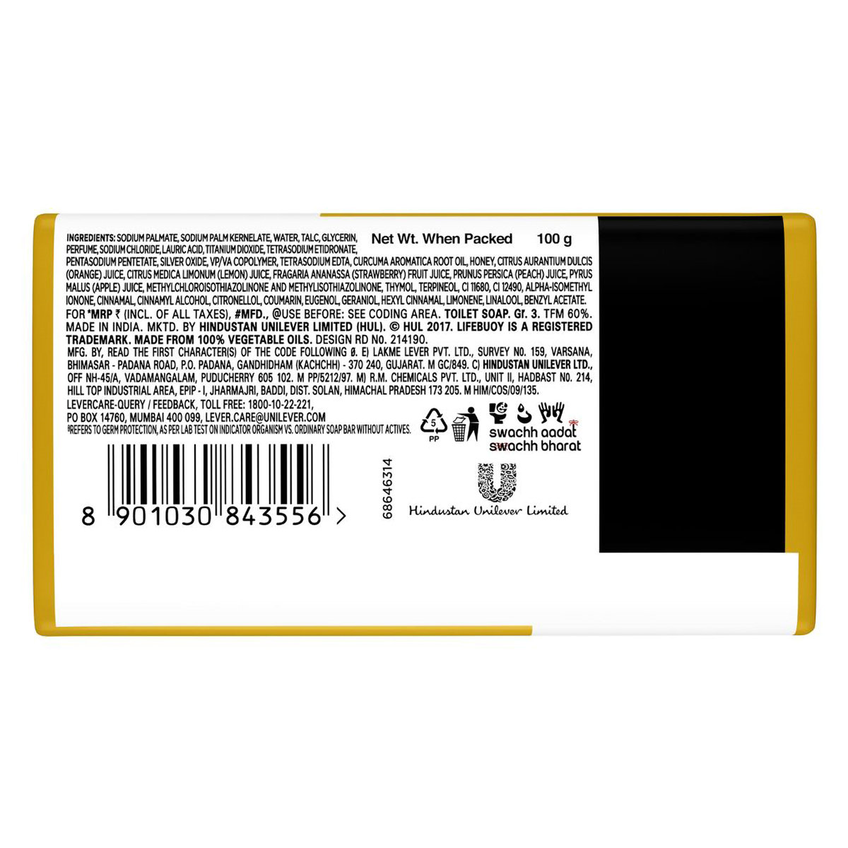 Lifebuoy Nature Protect Turmeric and Honey Soap 100 gm | With Turmeric & Honey | Provides 100% Better Skin Protection Against Germs, Pack of 1 Lifebuoy Nature Protect Turmeric and Honey Soap 100 gm | With Turmeric & Honey | Provides 100% Better Skin Protection Against Germs, Pack of 1