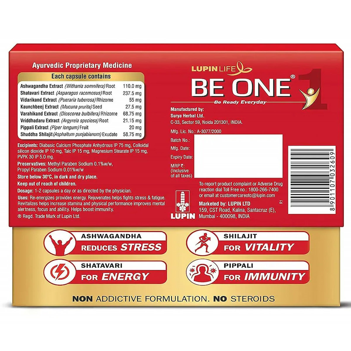 Lupin Life Be One, 30 Capsules, Pack of 1 Lupin Life Be One, 30 Capsules, Pack of 1