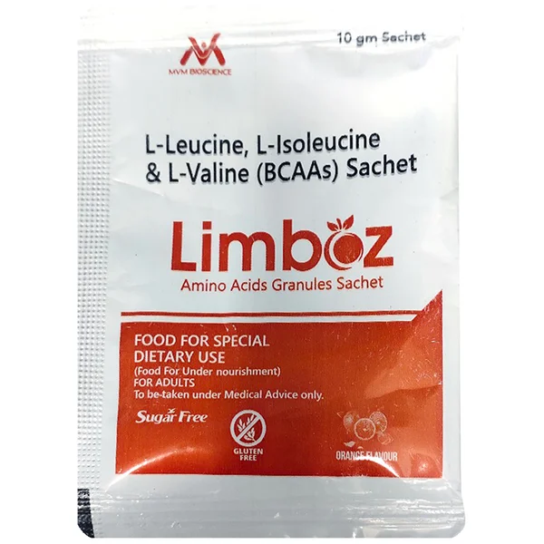 Limboz Sugar Free Orange Flavour Granules 10 gm