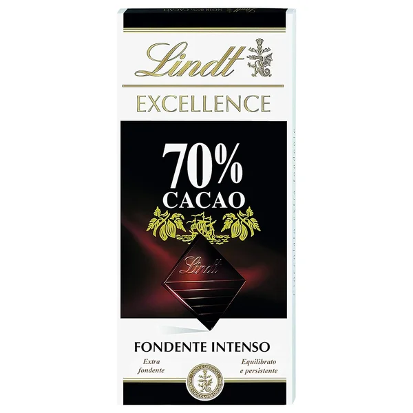 LINDT 70% Cocoa Intense Dark Chocolate, 100 gm, Pack of 1