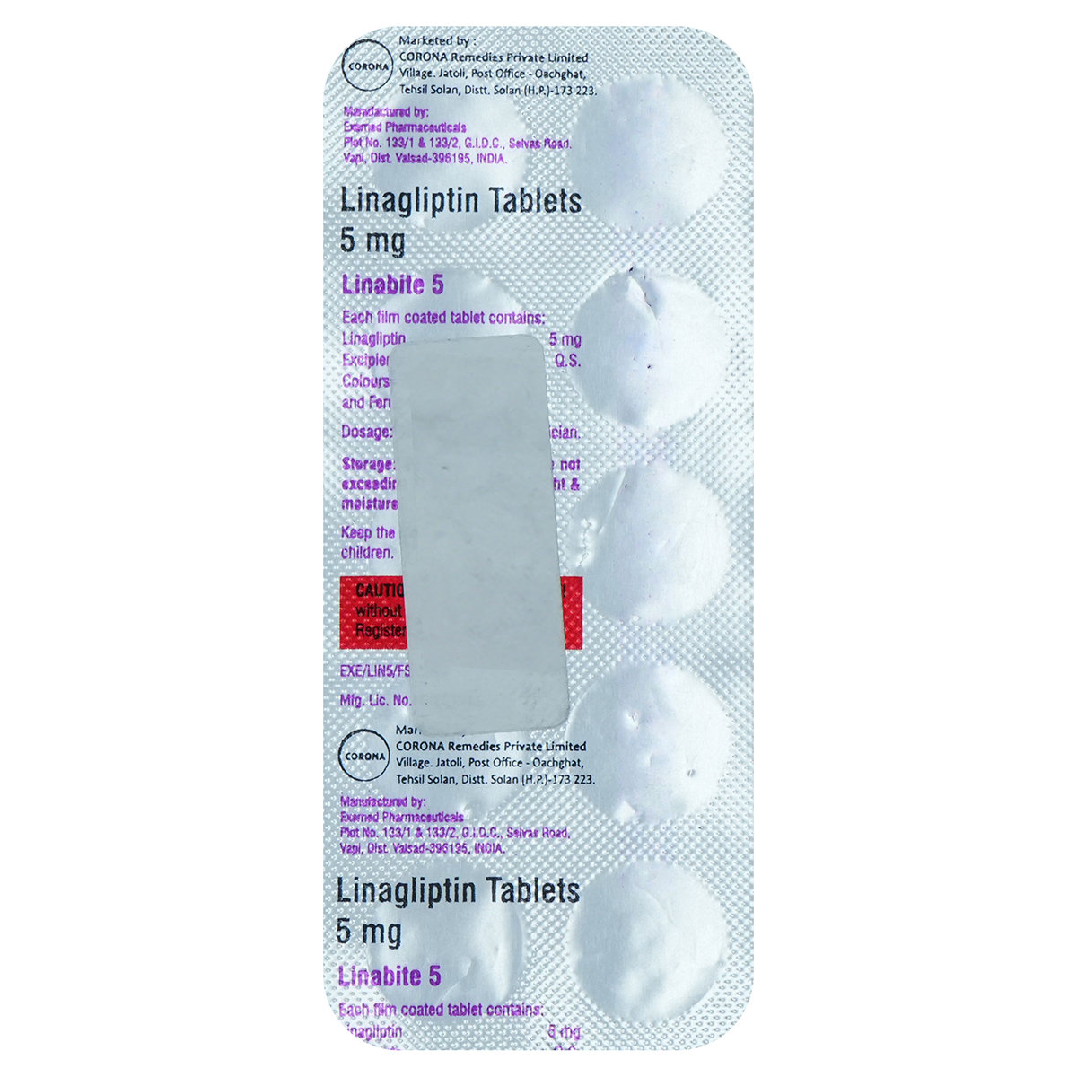 Linabite 5 Tablet 10's, Pack of 10 TabletS Linabite 5 Tablet 10's, Pack of 10 TabletS