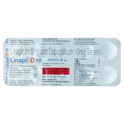 Linapil-D 10 Tablet 10's, Pack of 10 TabletS