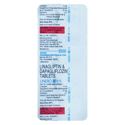 Linero-D 5/10 Tablet 10's, Pack of 10 TabletS