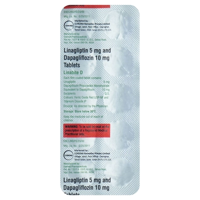 Linabite D Tablet 10's, Pack of 10 TabletS