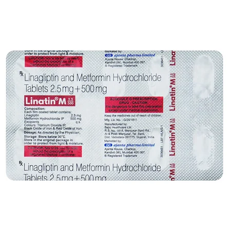 Linatin M 2.5/500 Tablet 10's