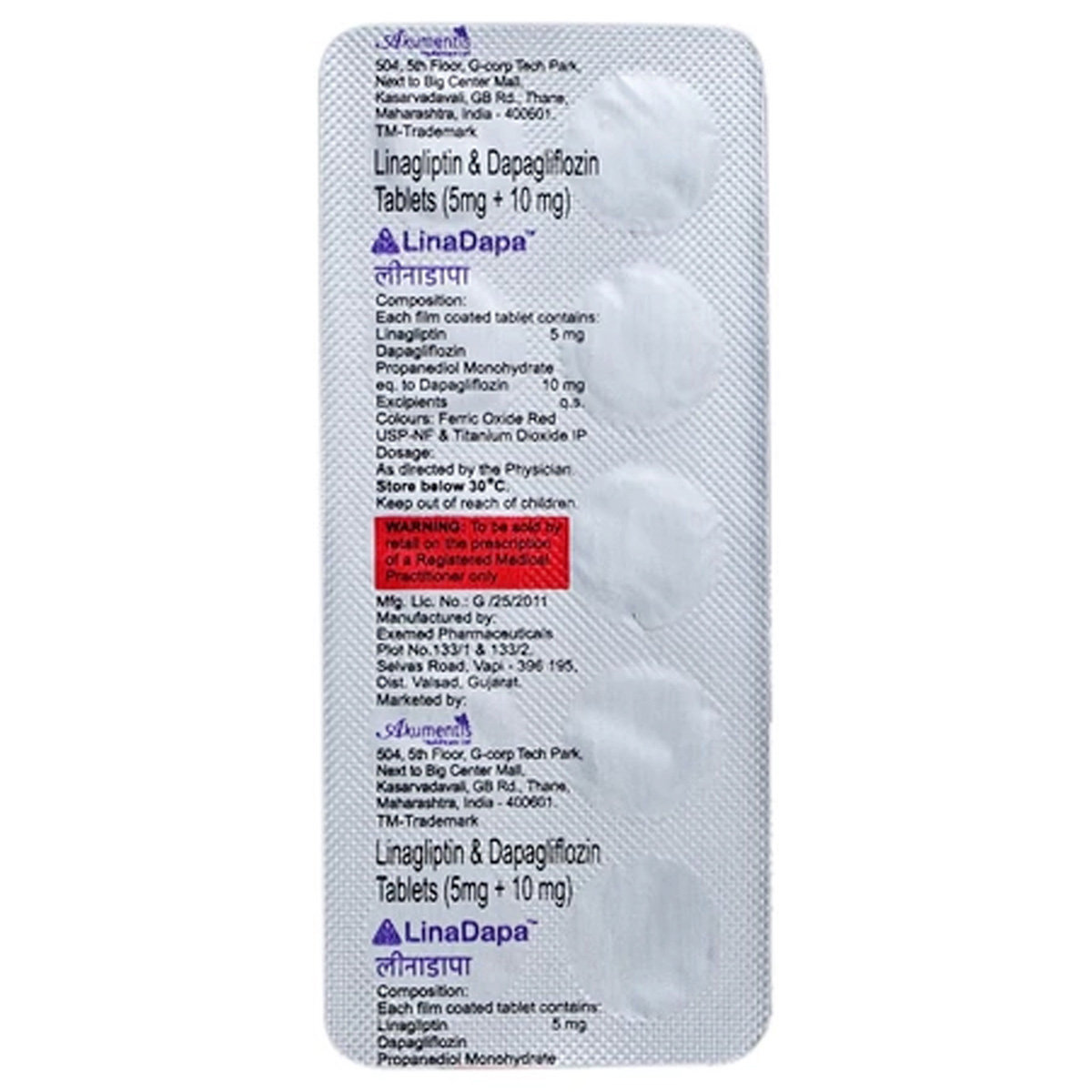 Linadapa Tablet 10's, Pack of 10 TabletS Linadapa Tablet 10's, Pack of 10 TabletS